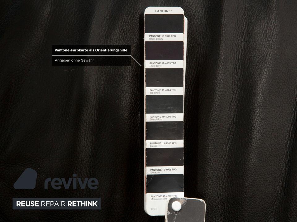 Rolf Benz 6800 Leder Dreisitzer Schwarz manuelle Funktion Sofa ✨ – Bild 7