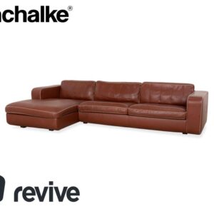 Machalke Valentino Leder Ecksofa Braun Cognac Sofa Couch