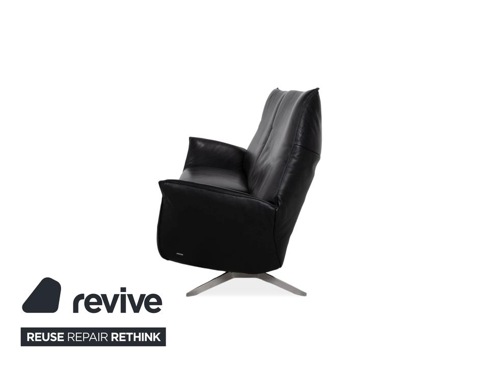 Koinor Evita Leder Zweisitzer Schwarz elektrische Funktion Sofa – Bild 14
