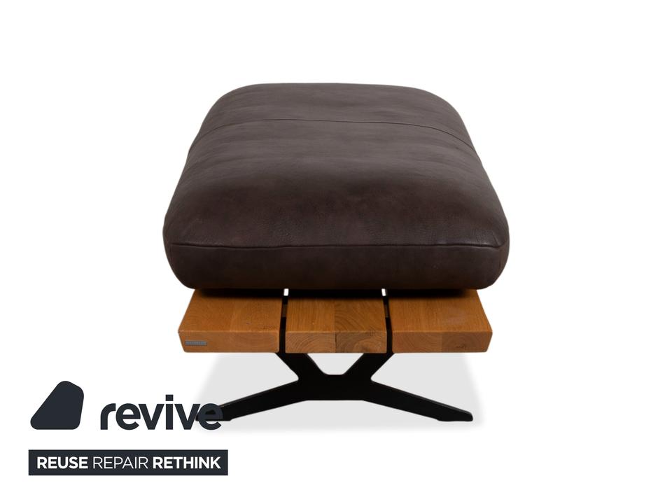 Koinor Marylin Leder Hocker Schoko Braun manuelle Funktion – Bild 15