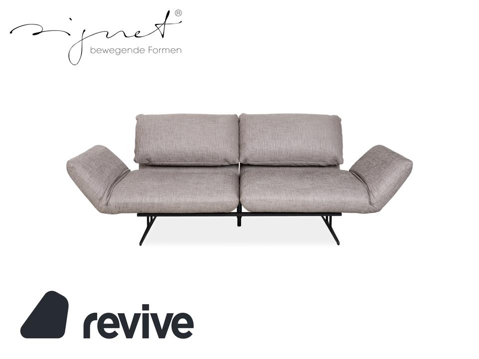 Signet Messina Stoff Zweisitzer Grau manuelle Funktion Sofa