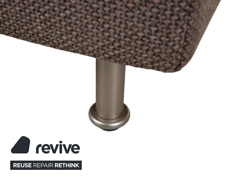 COR Conseta Stoff Zweisitzer Hocker Grau Braun Sofa Couch – Bild 9