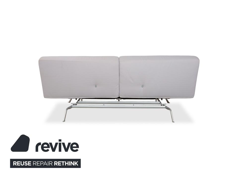 Ligne Roset Smala Dreisitzer Stoff Sofa Hellgrau Schlafsofa – Bild 14
