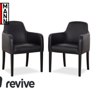 Wittmann Alma Leder Stuhl Schwarz Esszimmer