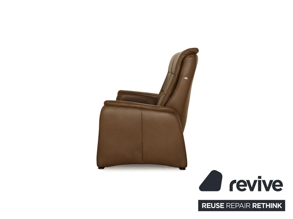 Hukla Leder Zweisitzer Braun – Bild 10