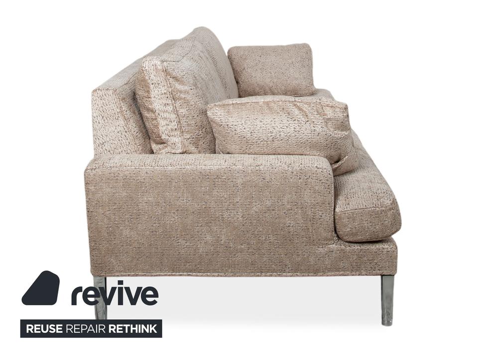 FSM Clarus Stoff Dreisitzer Grau Beige Meliert Sofa Couch ✨ – Bild 7