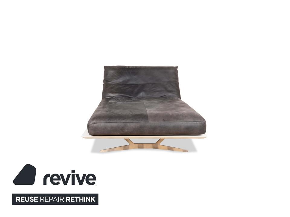 Koinor Marylin Leder Metall Liege Grau Weiß – Bild 15