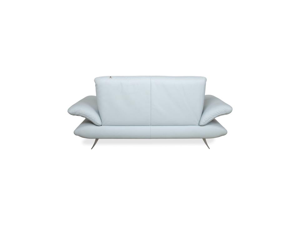 Koinor Rossini Leder Zweisitzer Blau Grau manuelle Funktion Sofa – Bild 17