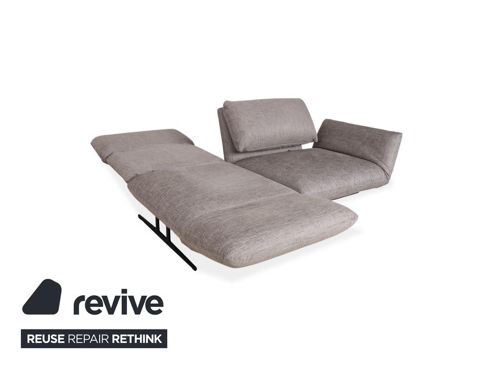 Signet Messina Stoff Zweisitzer Grau manuelle Funktion Sofa – Bild 7