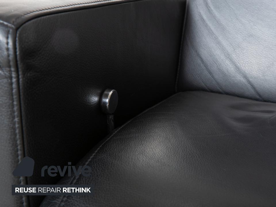 Rolf Benz EGO Leder Sessel Schwarz manuelle Funktion Hochlehner – Bild 9