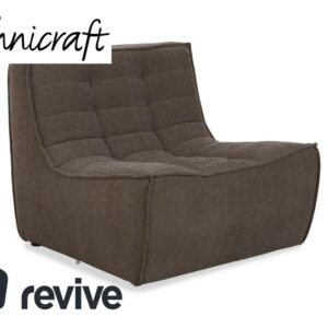 Ethnicraft N701 Stoff Sessel Grau Grün