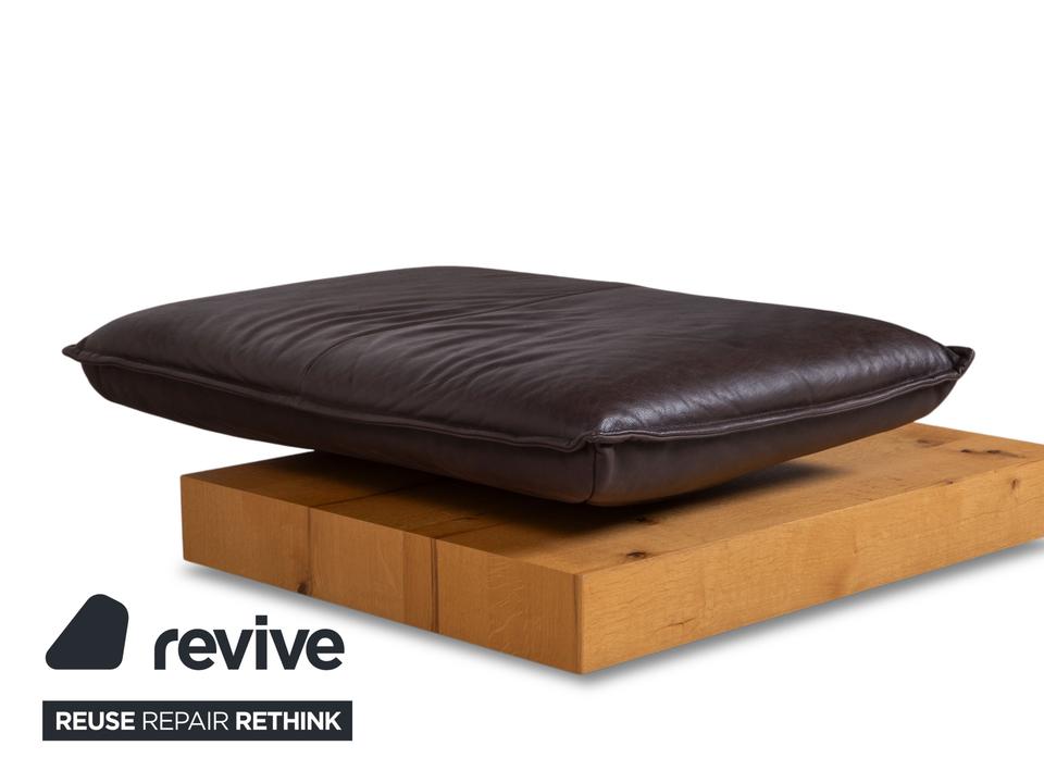 Koinor Free Motion Edit 3 Leder Hocker Schoko Braun Holz – Bild 4