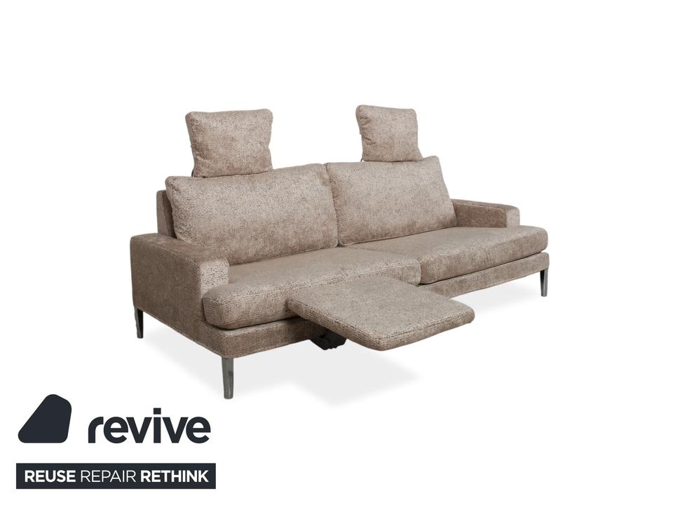 FSM Clarus Stoff Dreisitzer Grau Beige Meliert Sofa Couch ✨ – Bild 3