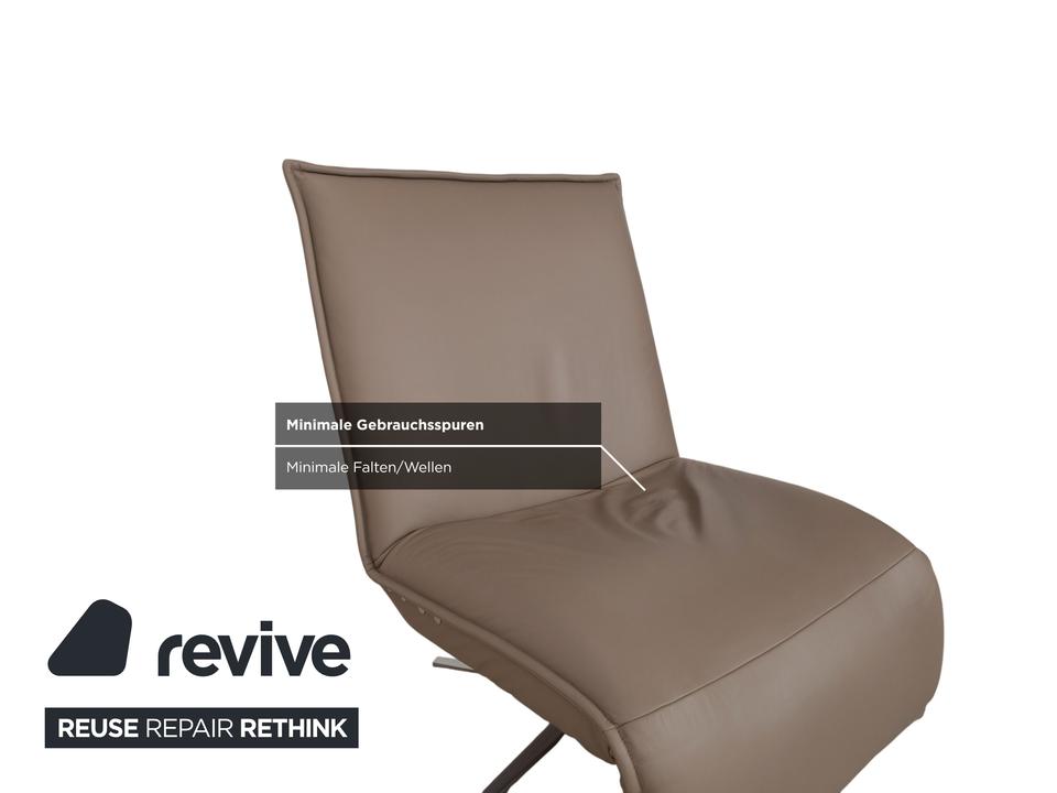 Koinor Epos Leder Sessel Beige Taupe elektrische Funktion Akku – Bild 12