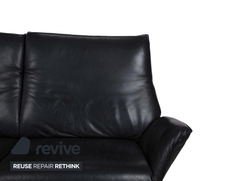 Koinor Evita Leder Zweisitzer Schwarz elektrische Funktion Sofa – Bild 7