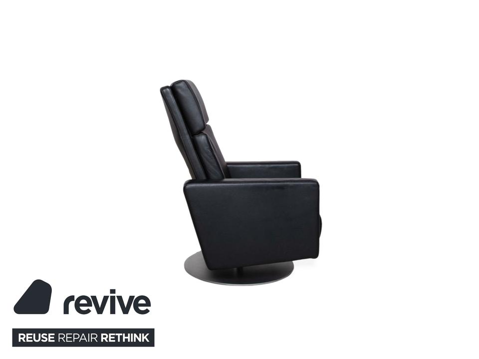 Rolf Benz EGO Leder Sessel Schwarz manuelle Funktion – Bild 11