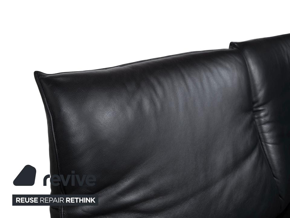 Koinor Evita Leder Zweisitzer Schwarz elektrische Funktion Sofa – Bild 5