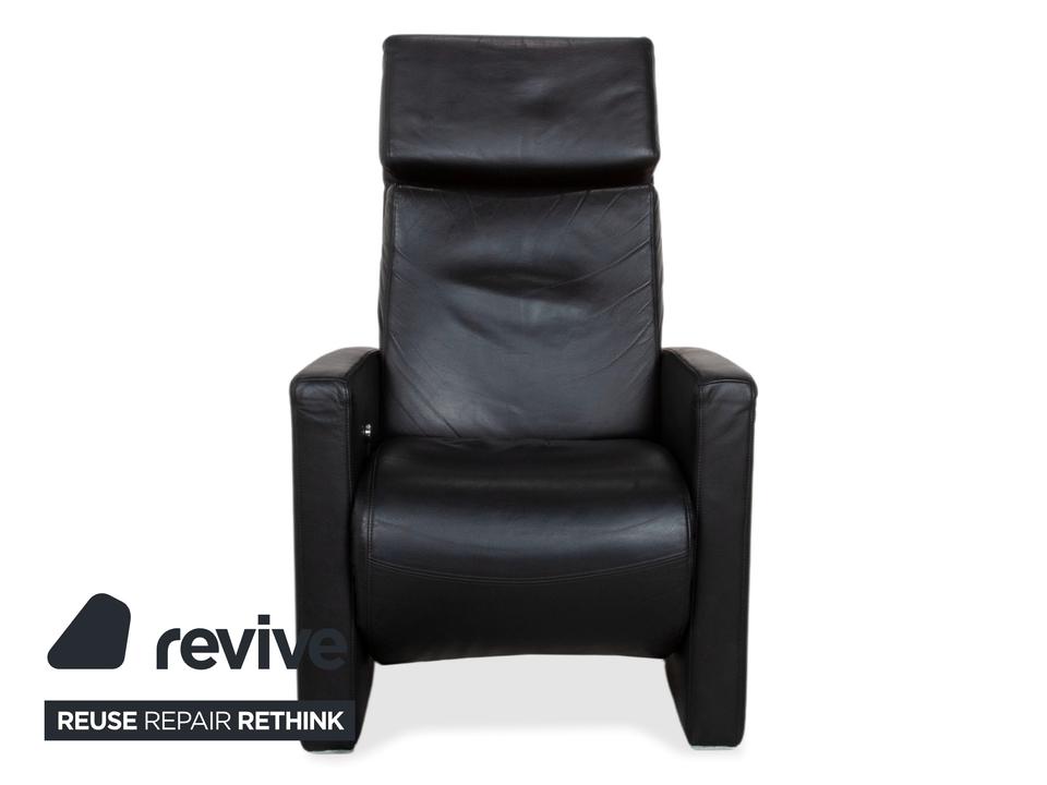 Rolf Benz EGO Leder Sessel Schwarz manuelle Funktion Hochlehner – Bild 15
