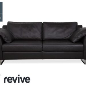 Ewald Schillig Flex Plus Zweisitzer Leder Sofa Braun Couch