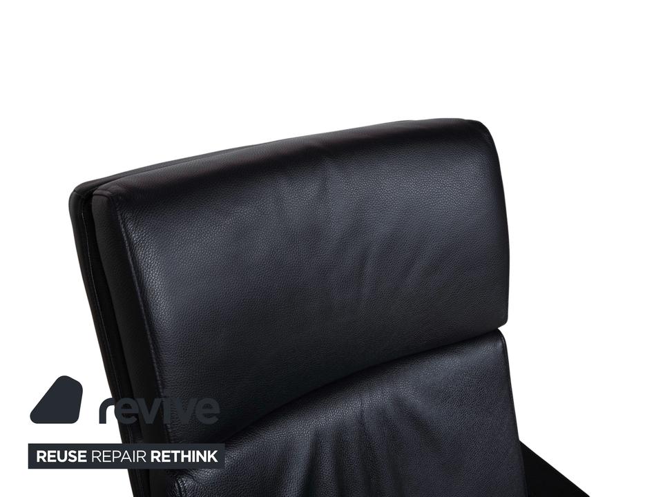 Rolf Benz EGO Leder Sessel Schwarz manuelle Funktion – Bild 5