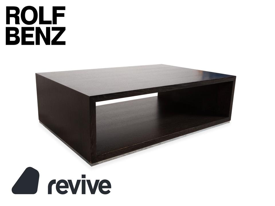Rolf Benz Holz Couchtisch Schwarz Dunkelbraun Chrom