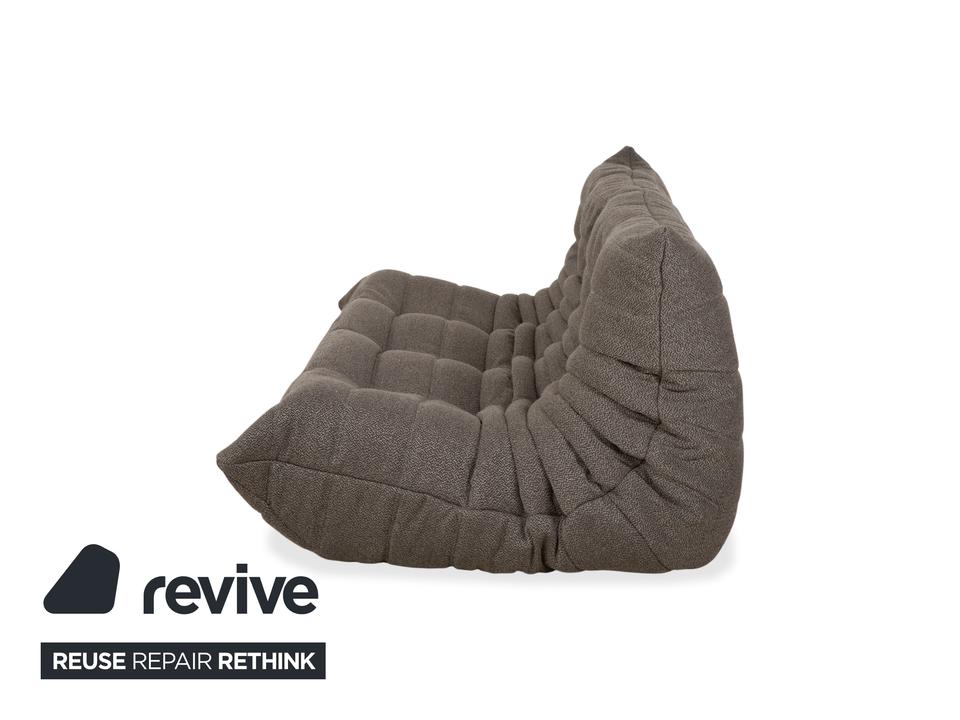 Ligne Roset Togo Stoff Grau Dreisitzer Neubezug ✨ – Bild 11