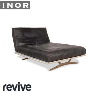 Koinor Marylin Leder Metall Liege Grau Weiß