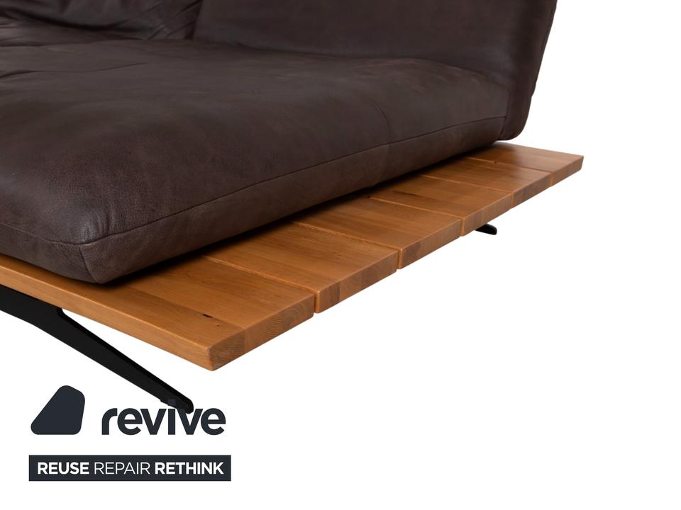 Koinor Marylin Leder Ecksofa Hocker Schoko Braun manuelle – Bild 13