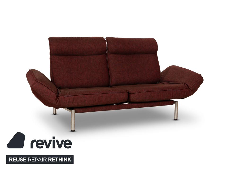 de Sede DS 450 Stoff Sofa Rot Zweisitzer Funktion Relaxfunktion – Bild 3