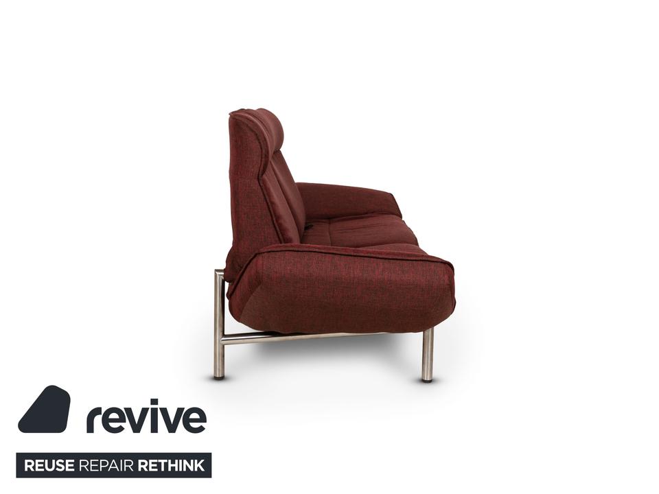 de Sede DS 450 Stoff Sofa Rot Zweisitzer Funktion Relaxfunktion – Bild 10