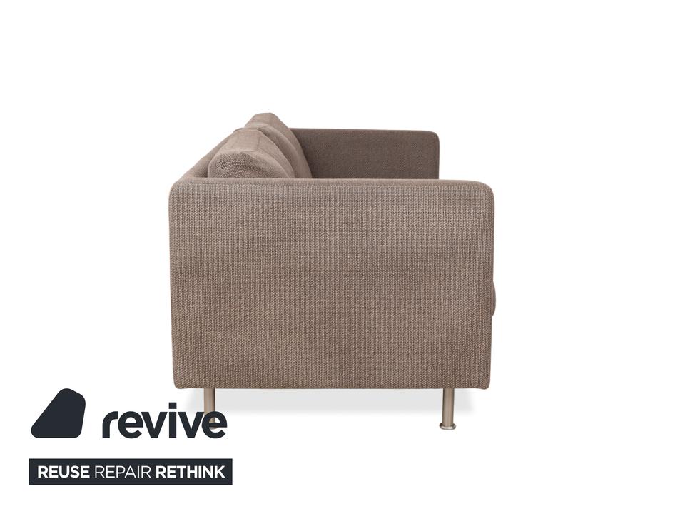 COR Conseta Stoff Zweisitzer Hocker Grau Braun Sofa Couch – Bild 16