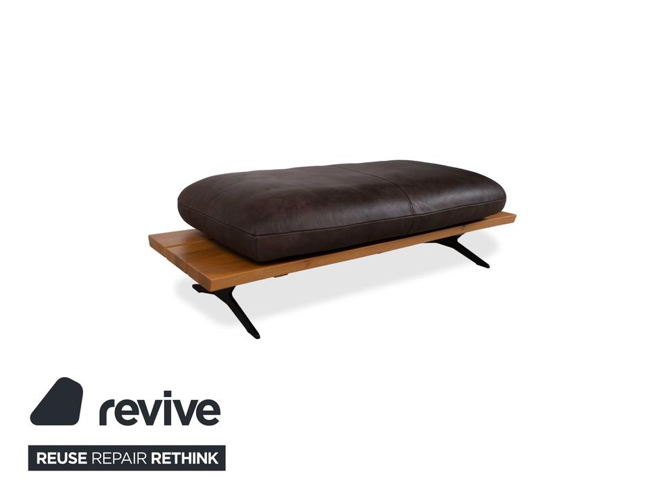 Koinor Marylin Leder Ecksofa Hocker Schoko Braun manuelle – Bild 5