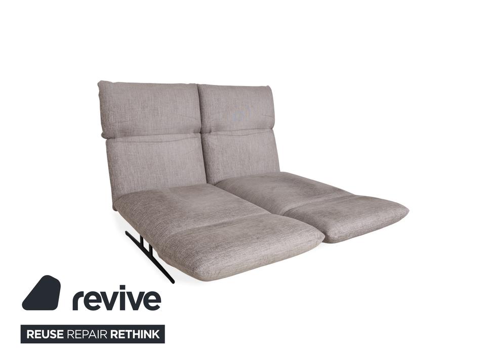 Signet Messina Stoff Zweisitzer Grau manuelle Funktion Sofa – Bild 6