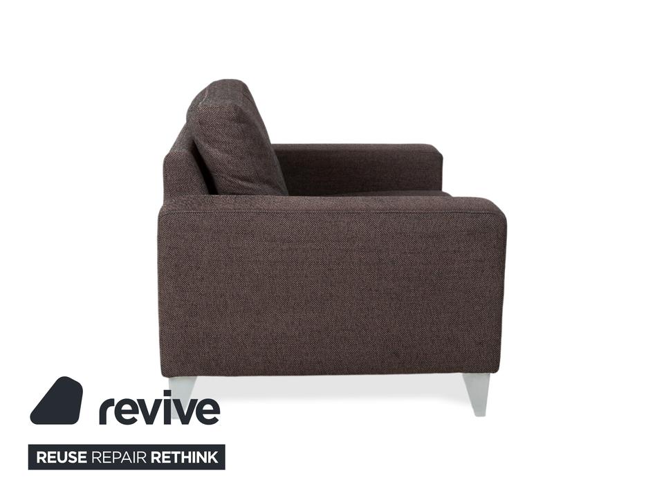 Ewald Schillig Stoff Sessel Braun Grau – Bild 11