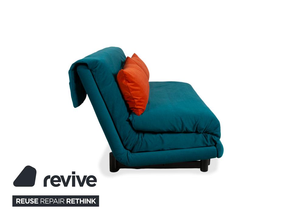 Ligne Roset Multy Stoff Dreisitzer Blau Pertol Orange manuelle – Bild 12