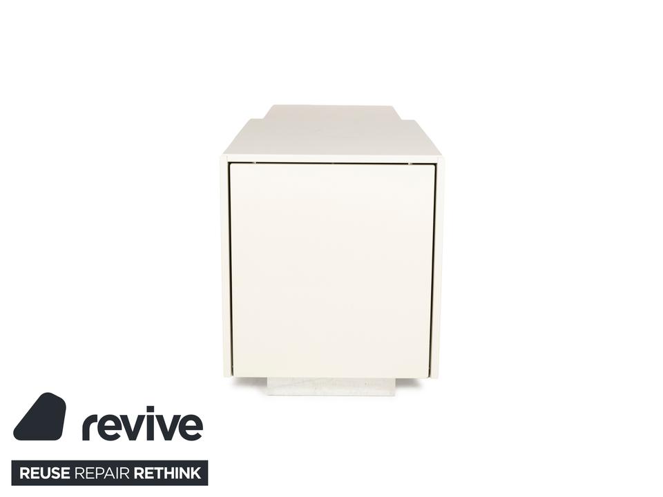 Hülsta Lilac Holz Sideboard Weiß Creme Hochglanz Funktion – Bild 13