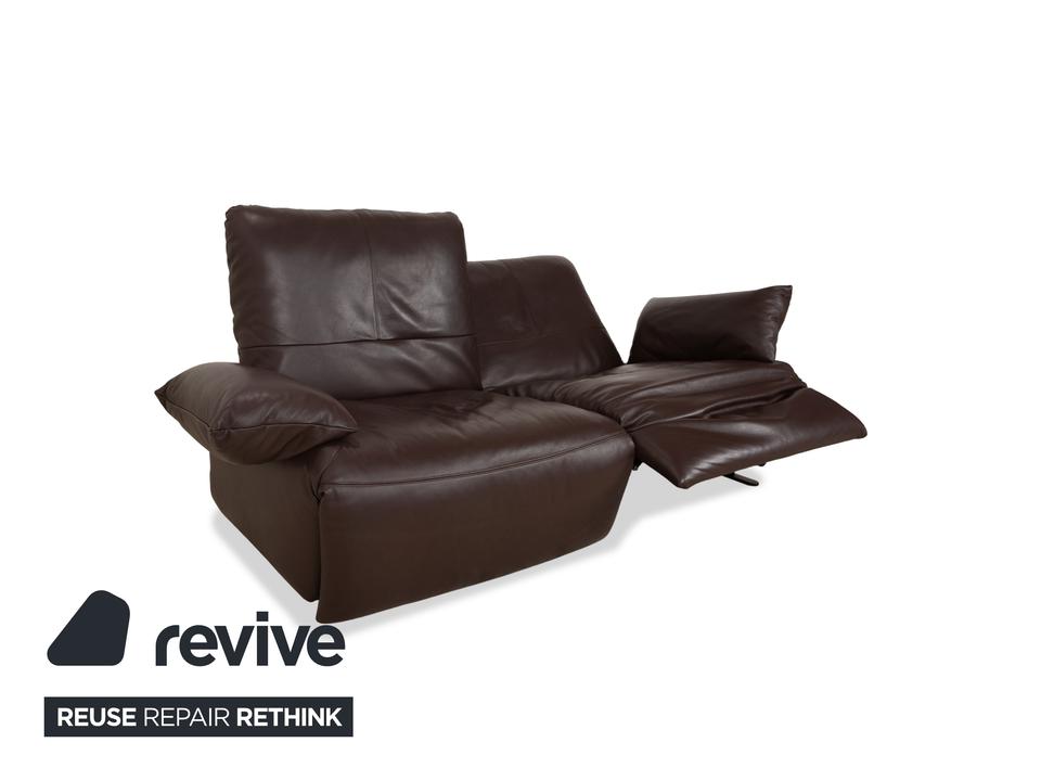 Koinor Easy Leder Zweisitzer Braun elektrische Funktion Sofa – Bild 6