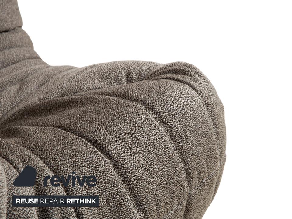Ligne Roset Togo Stoff Sessel Grau Braun Eckteil Neubezug ✨ – Bild 5