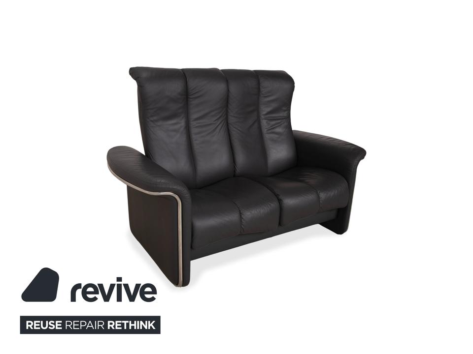 Stressless Soul Leder Dreisitzer Zweisitzer Dunkelgrau Anthrazit – Bild 7