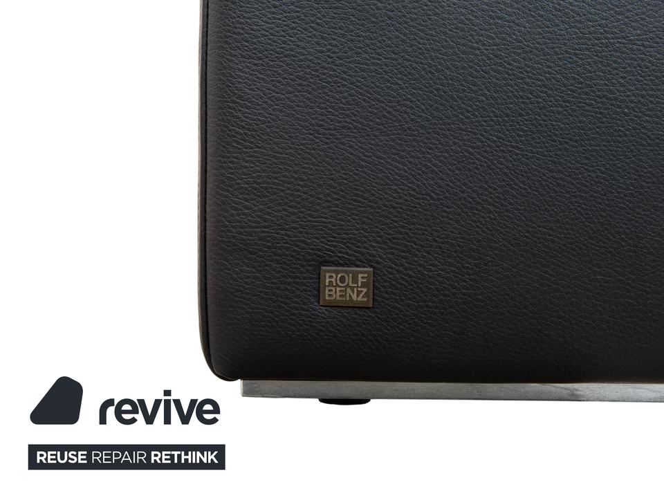Rolf Benz EGO Leder Sessel Schwarz manuelle Funktion Hochlehner – Bild 14