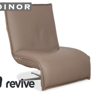 Koinor Epos Leder Sessel Beige Taupe elektrische Funktion Akku