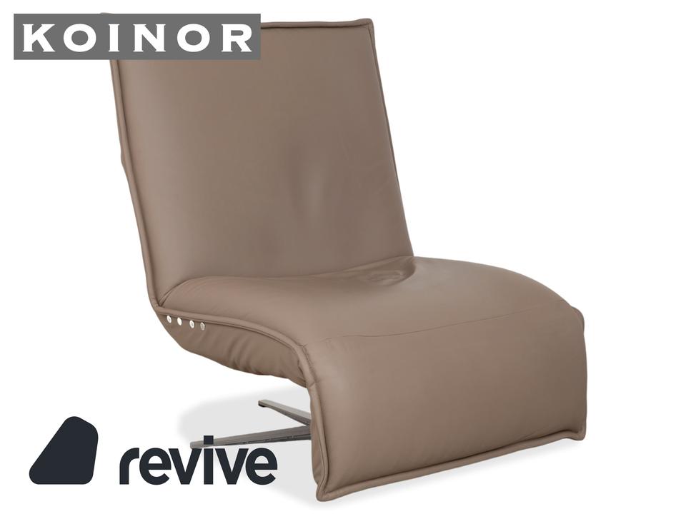 Koinor Epos Leder Sessel Beige Taupe elektrische Funktion Akku