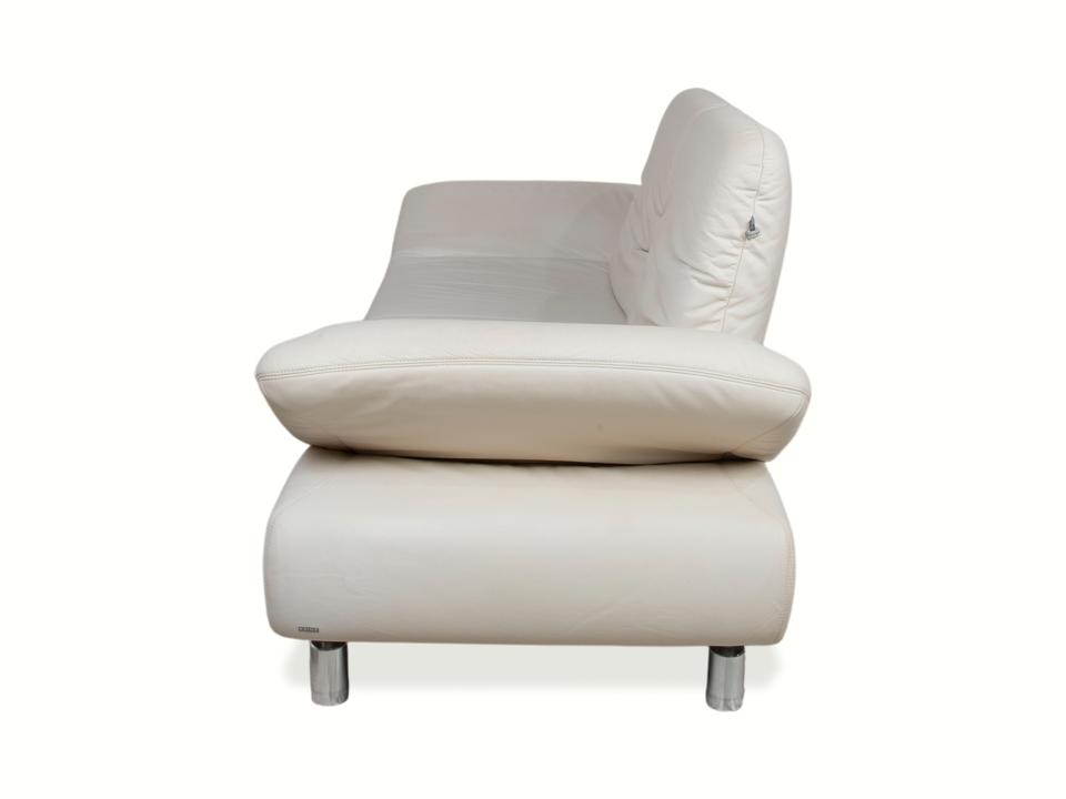 Koinor Rivoli Leder Zweisitzer Creme Weiß Grau Greige manuelle – Bild 19