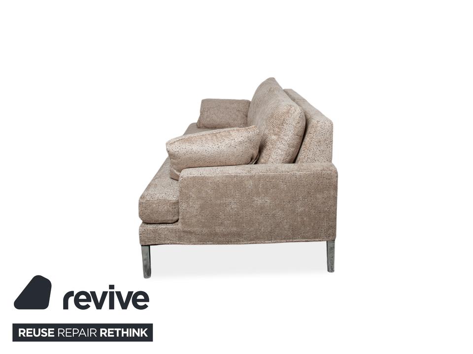 FSM Clarus Stoff Dreisitzer Grau Beige Meliert Sofa Couch ✨ – Bild 11