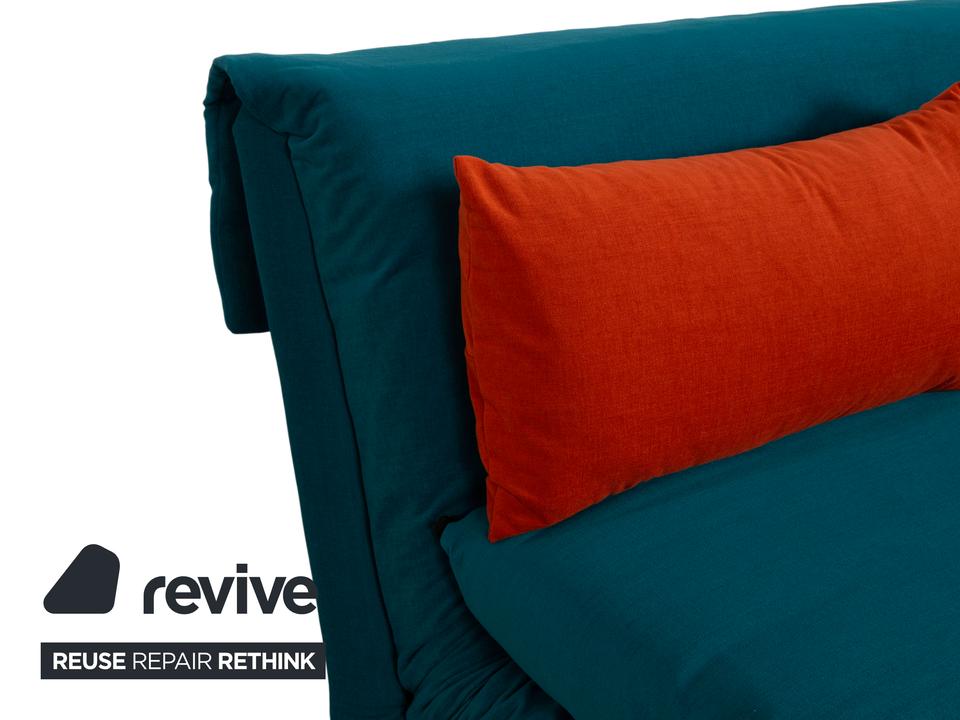 Ligne Roset Multy Stoff Dreisitzer Blau Pertol Orange manuelle – Bild 10