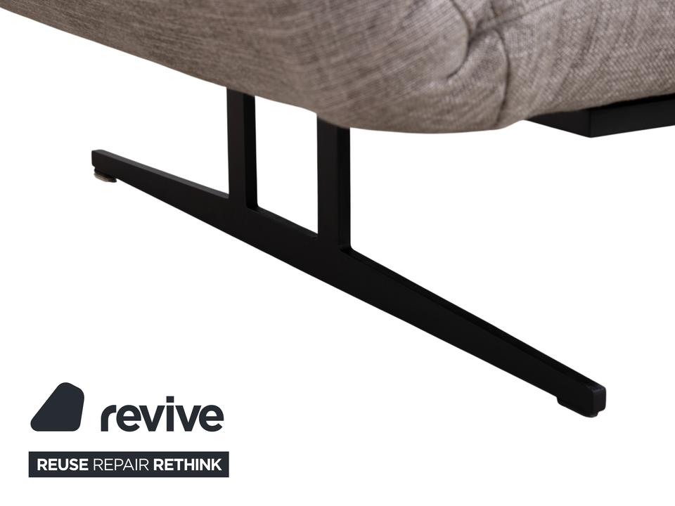 Signet Messina Stoff Zweisitzer Grau manuelle Funktion Sofa – Bild 14