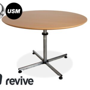 USM Kitos Holz Esstisch Holz Braun Chrom