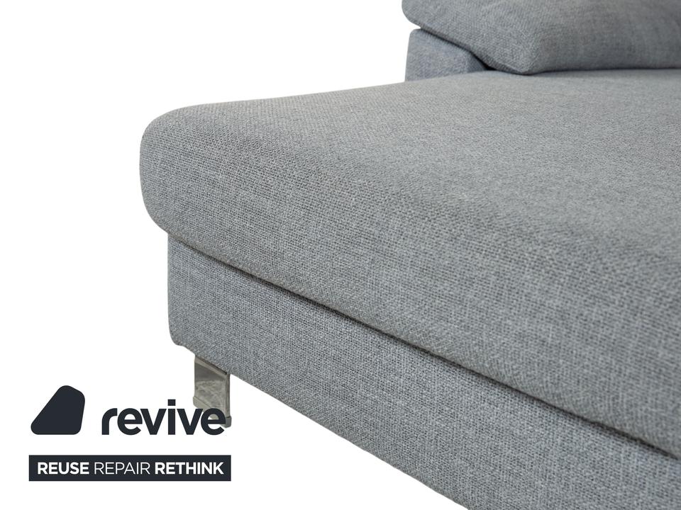 Ewald Schillig Stoff Ecksofa Grau Sofa Couch – Bild 6