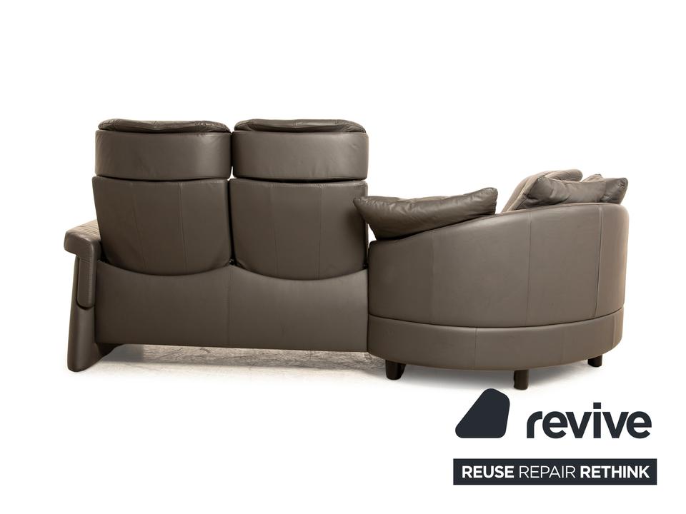 Stressless Legend Leder Ecksofa Schwarz manuelle Funktion Sofa – Bild 14