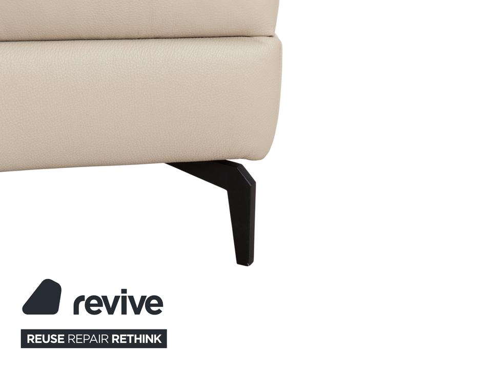 Willi Schillig Piedroo Leder Ecksofa Beige elektrische Funktion – Bild 10